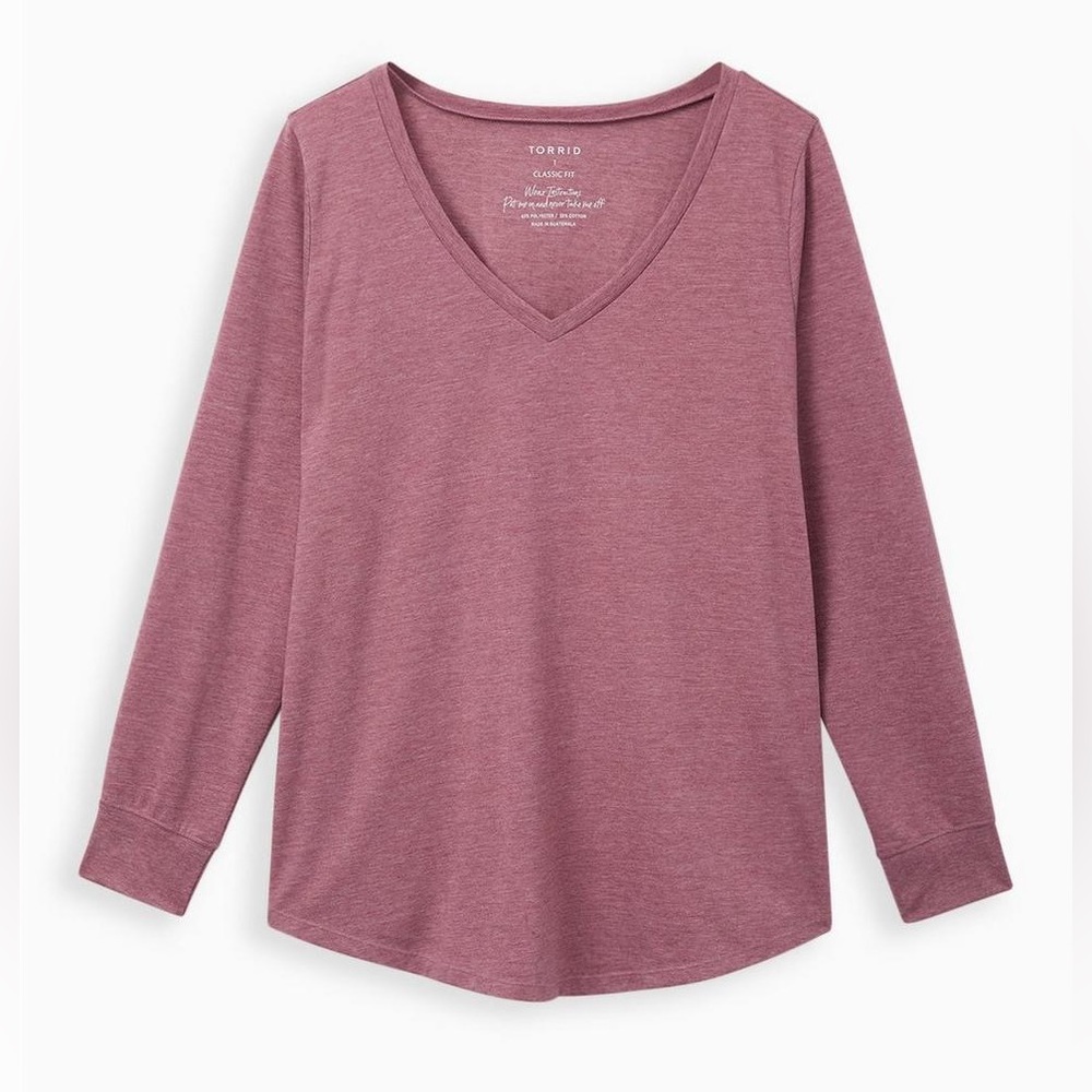 NWT V-neck mauve shirt, 5X